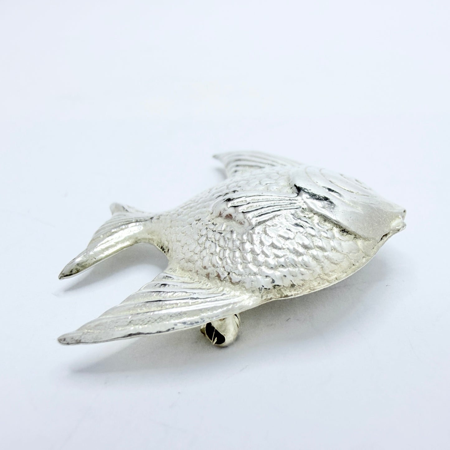 Vintage 1950-60s. Sterling Silver Fish Brooch.