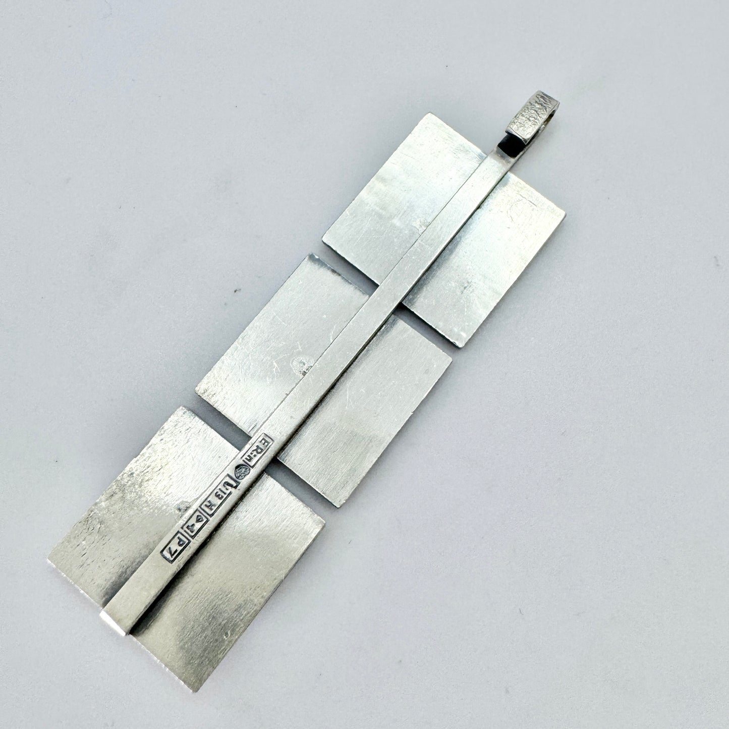 Eino Räsänen, Finland 1968. Vintage Solid Silver Pendant.