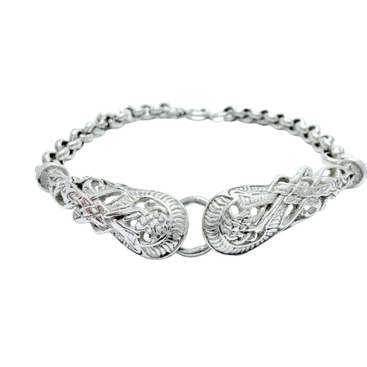 TJH, Dublin 1998. Vintage Sterling Silver Bracelet.