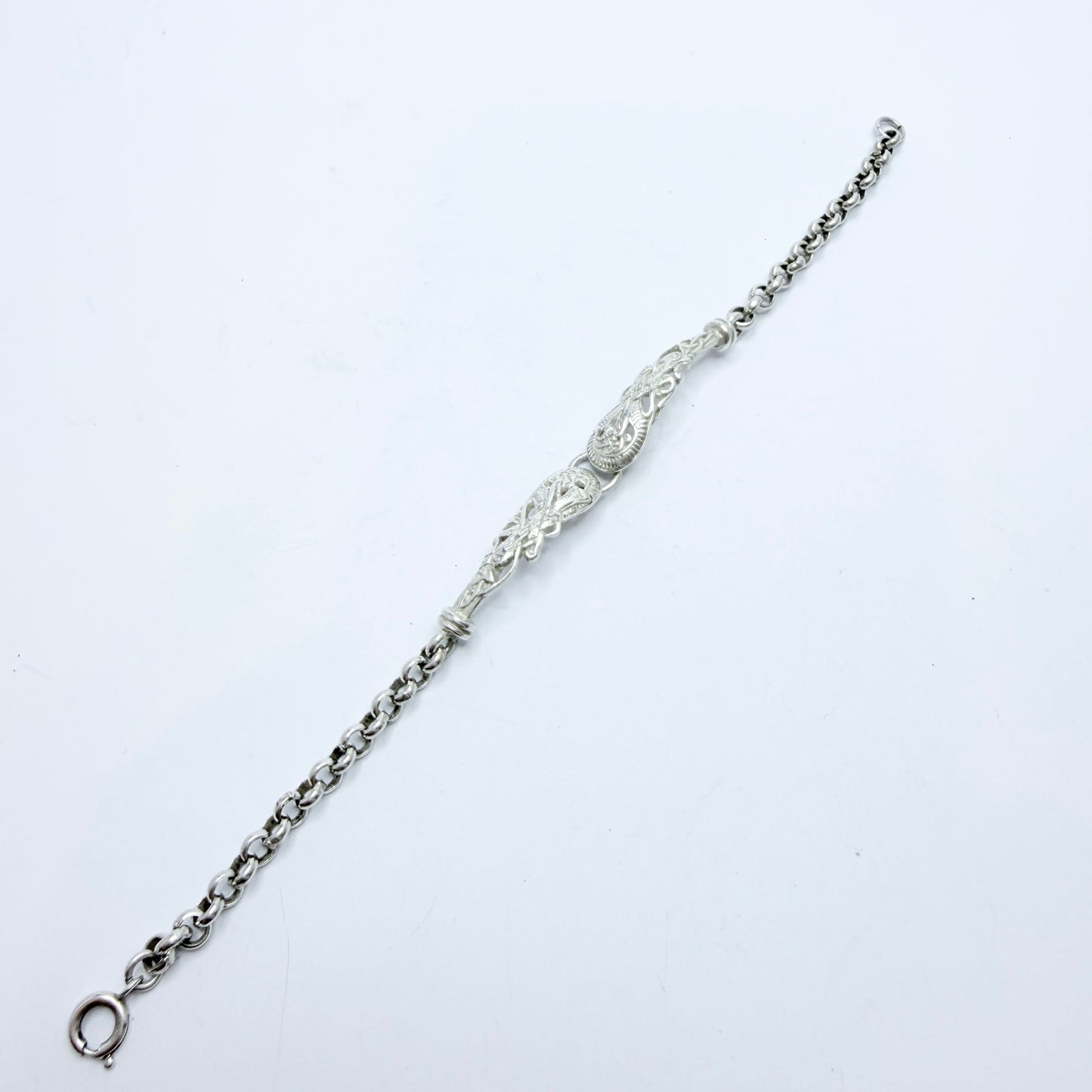 TJH, Dublin 1998. Vintage Sterling Silver Bracelet.