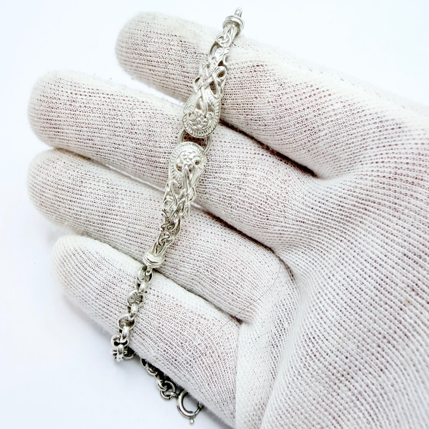 TJH, Dublin 1998. Vintage Sterling Silver Bracelet.