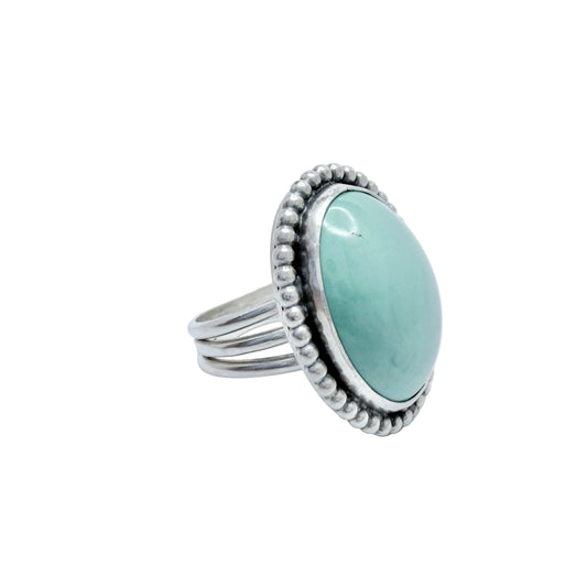 A Hillebrant, Sweden 1974. VIntage Sterling Silver Turquoise Ring.