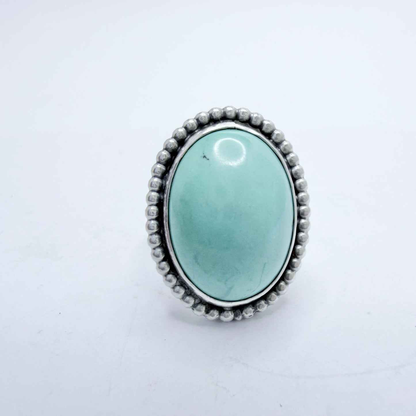 A Hillebrant, Sweden 1974. VIntage Sterling Silver Turquoise Ring.