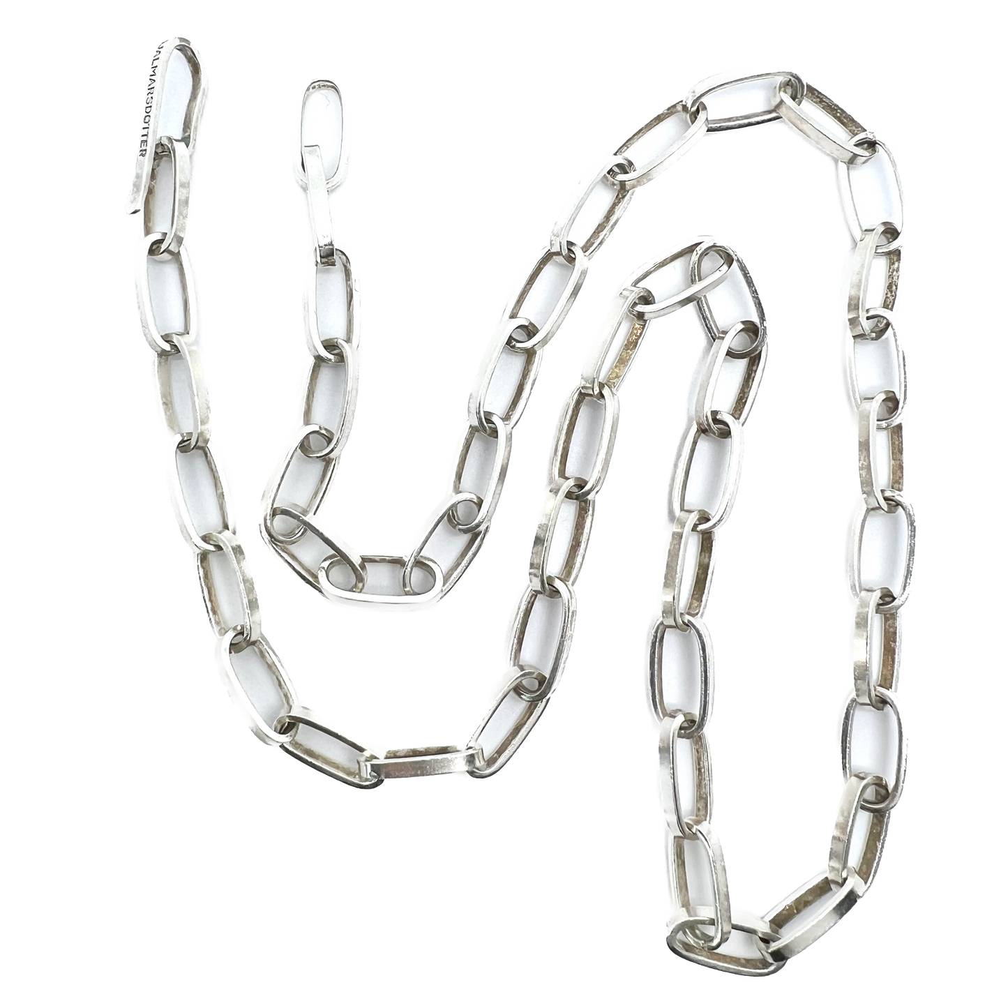 Hjördis Hjalmarsdotter, for L Laver, Sweden 1965. Sterling Silver Link Necklace.