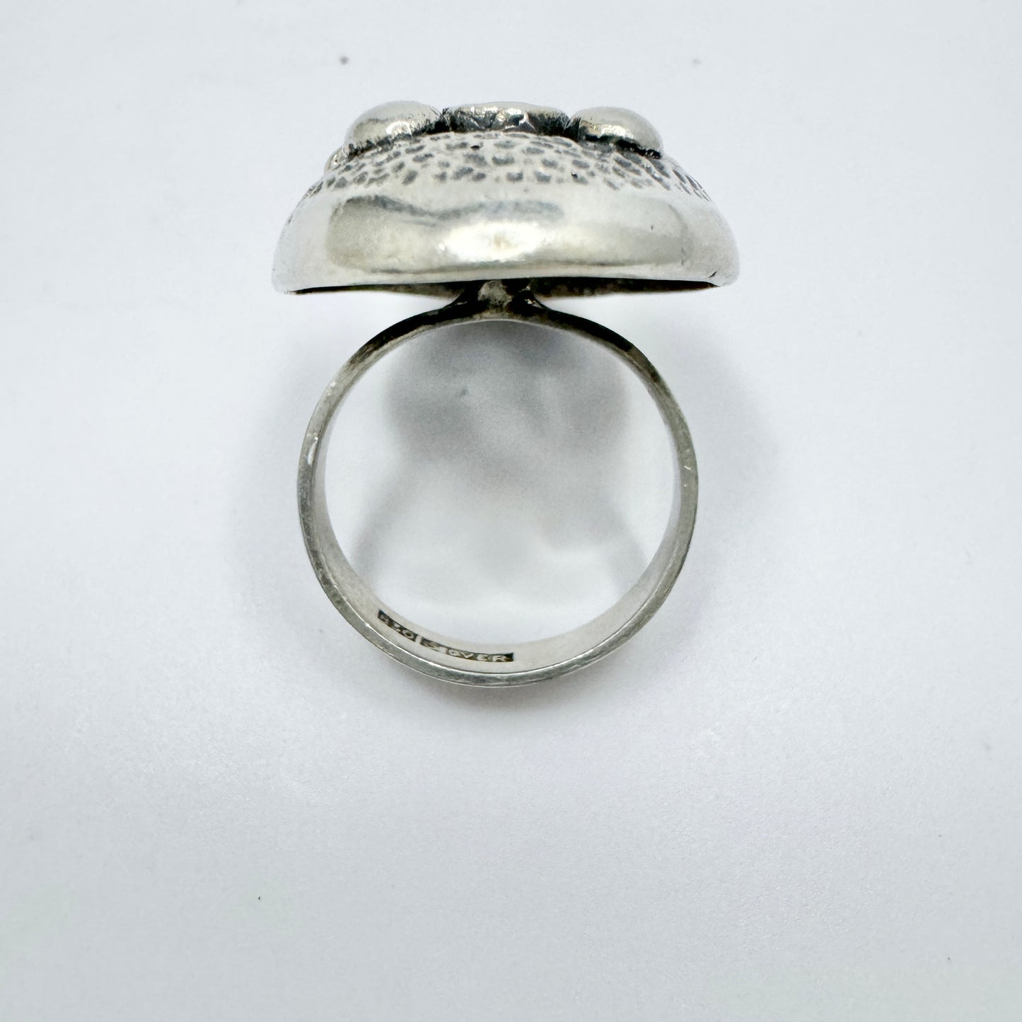 Sweden 1970s. Vintage Solid Silver Ring.