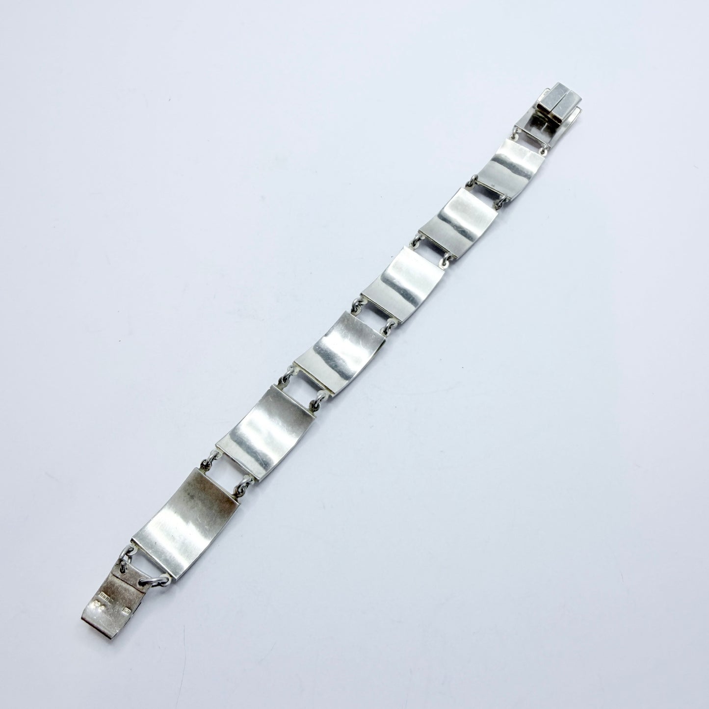 Raag & Havam, Sweden 1957. Vintage Mid-century Sterling Silver Bracelet.