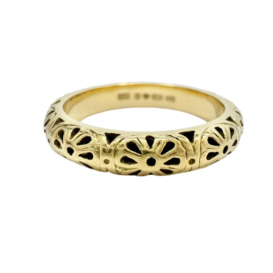 Bengt Hallberg, Sweden. Vintage Medieval Copy 18k Gold Ring. Original from 1537 A.D.