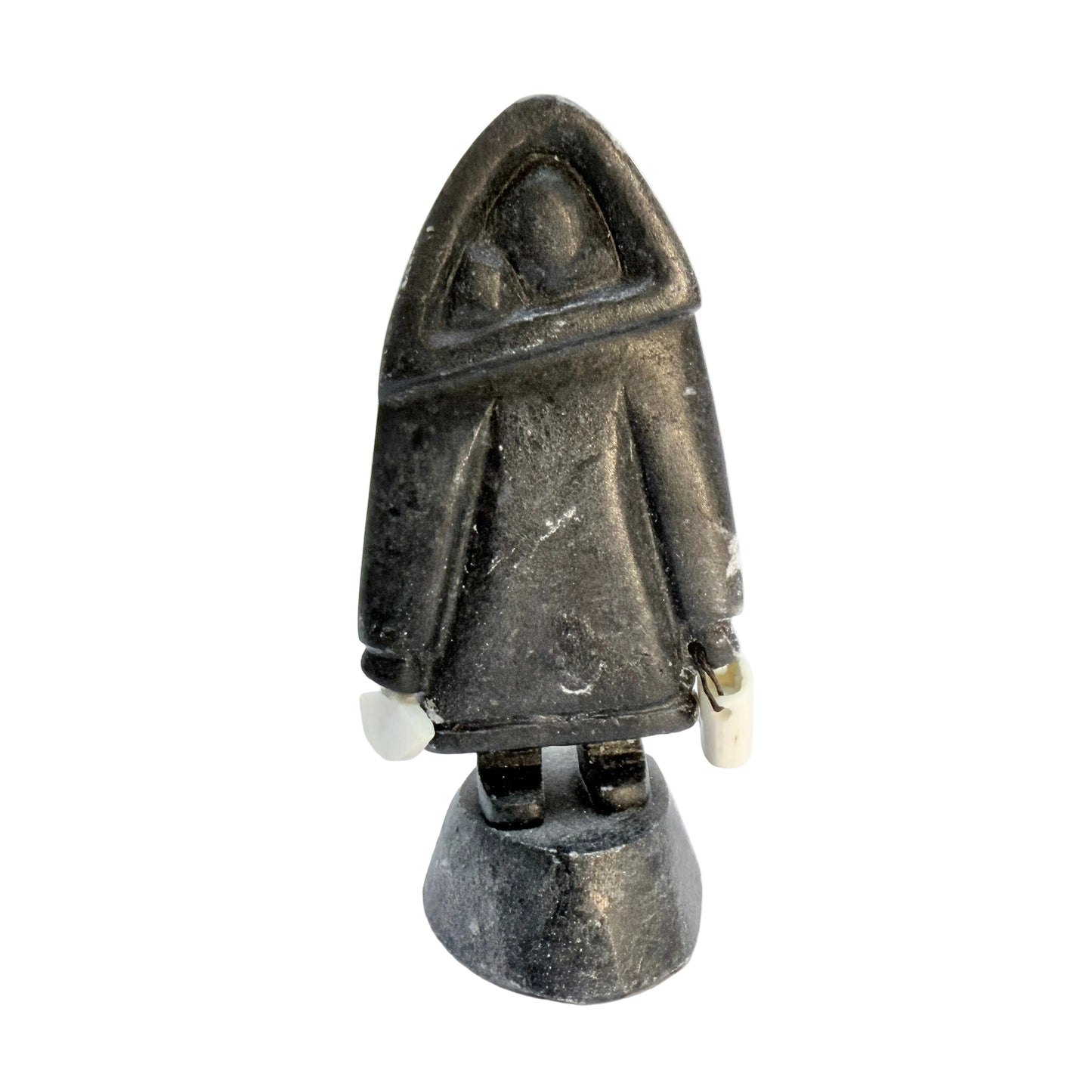 Inuit Eskimo Carved Soapstone Figurine. Signed Jens Uppernanngittoq.