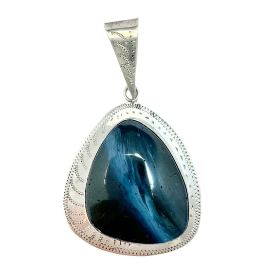 O Nordström, Sweden 1969. Vintage Sterling Silver Bergslagen-stone Pendant.