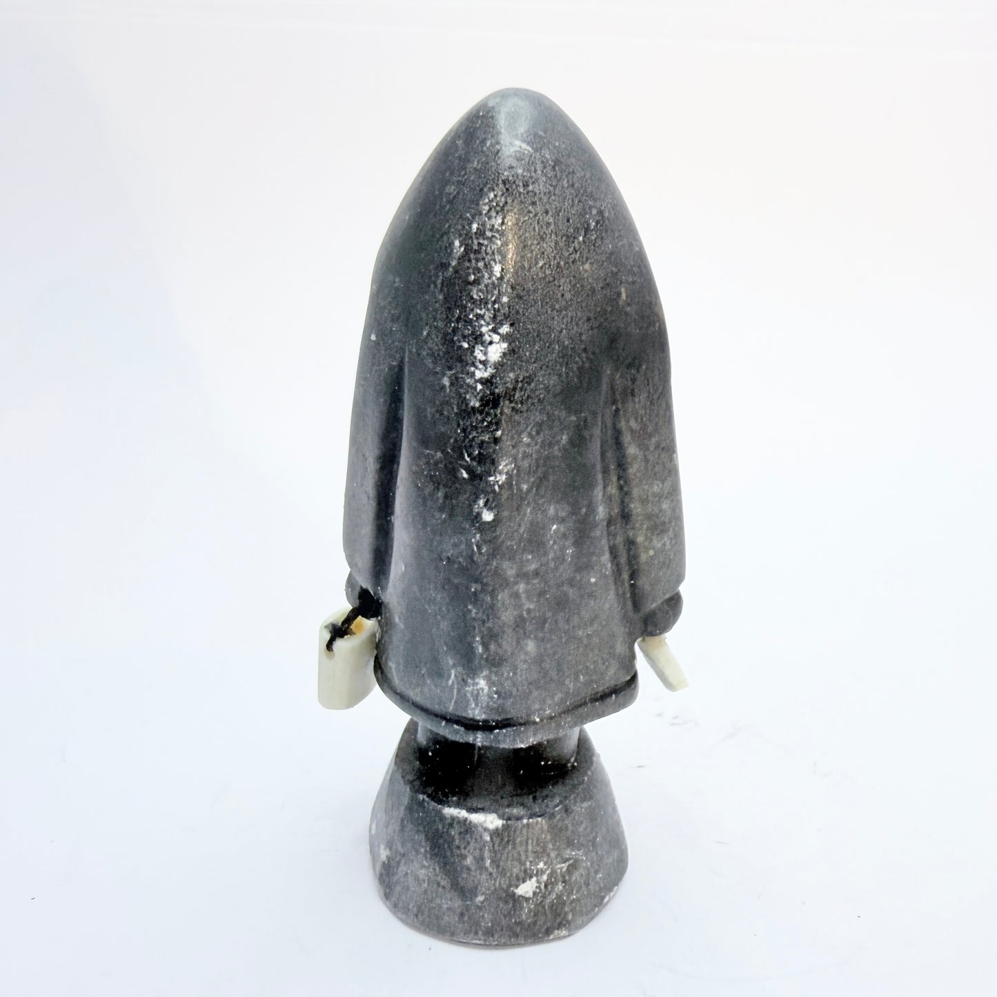 Inuit Eskimo Carved Soapstone Figurine. Signed Jens Uppernanngittoq.