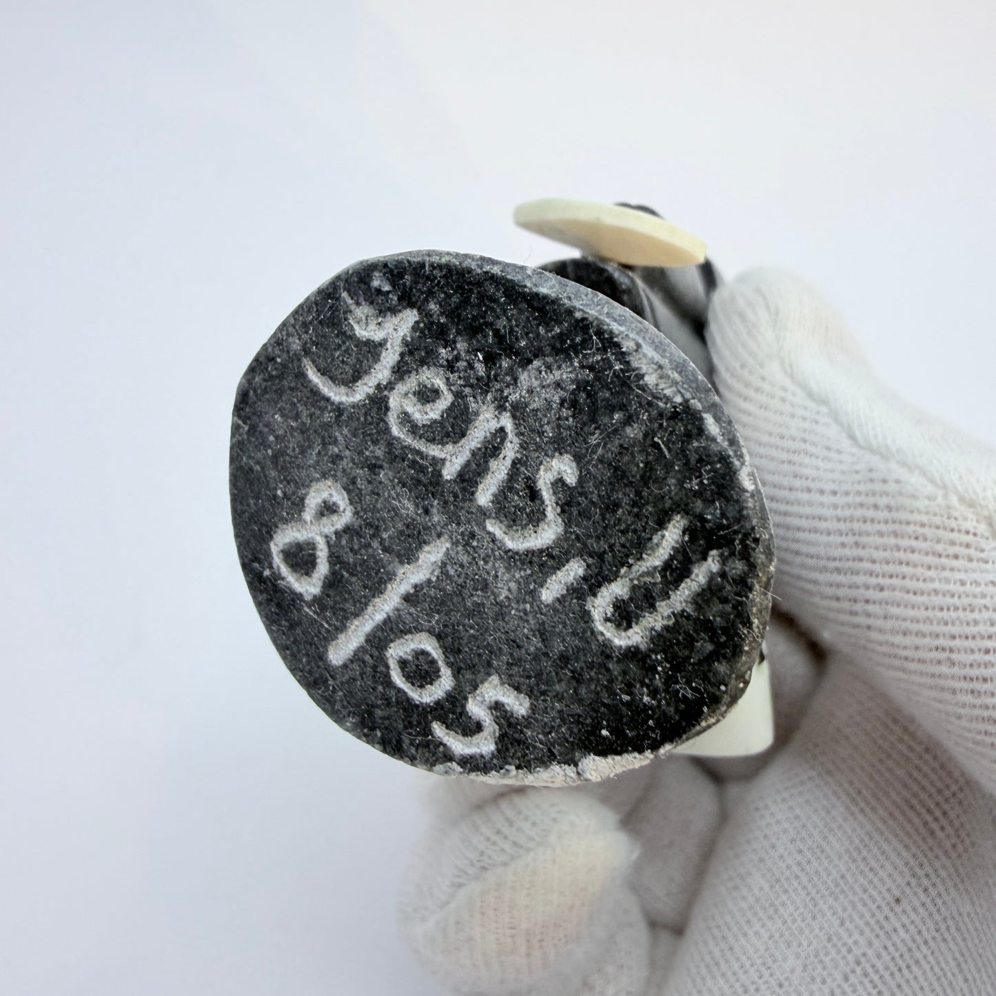 Inuit Eskimo Carved Soapstone Figurine. Signed Jens Uppernanngittoq.