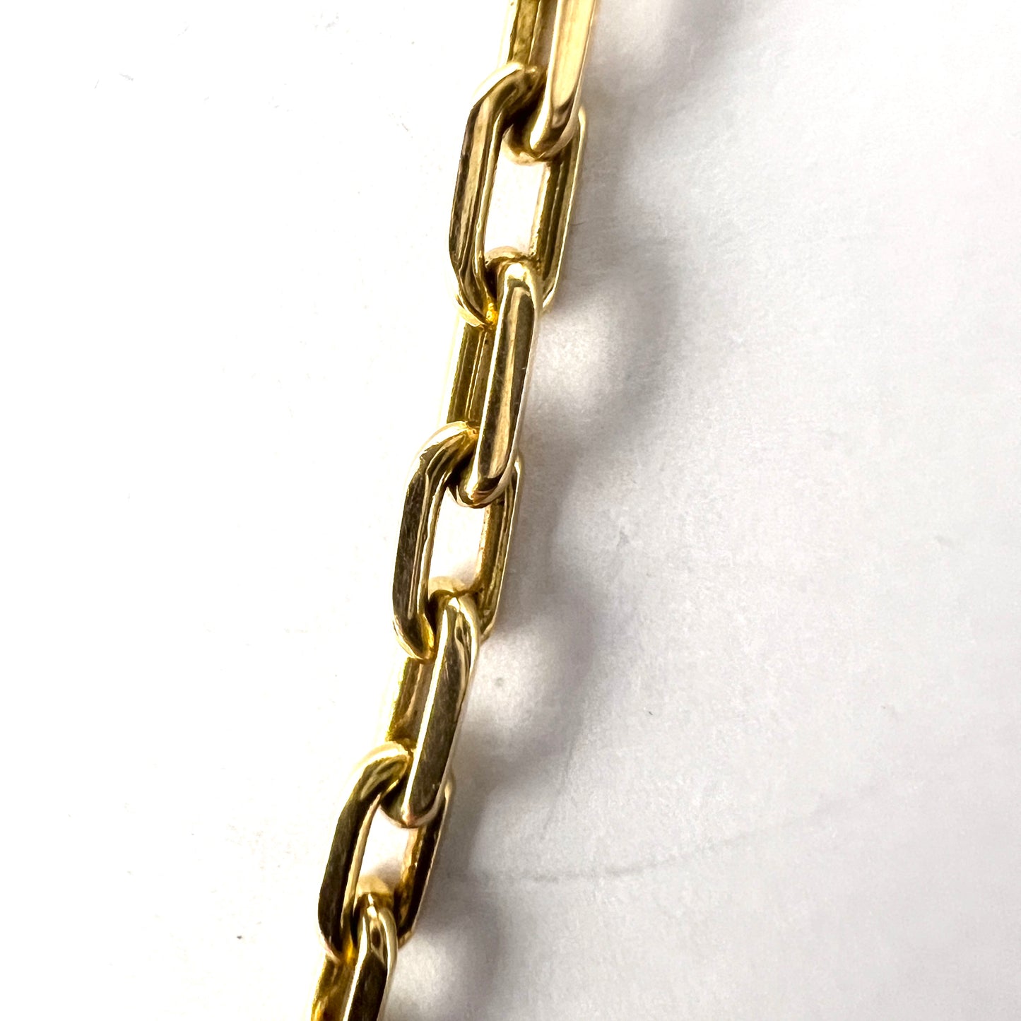 Sweden early 1900s. Antique 18k Gold Watch Chain in Perfect Necklace Length.