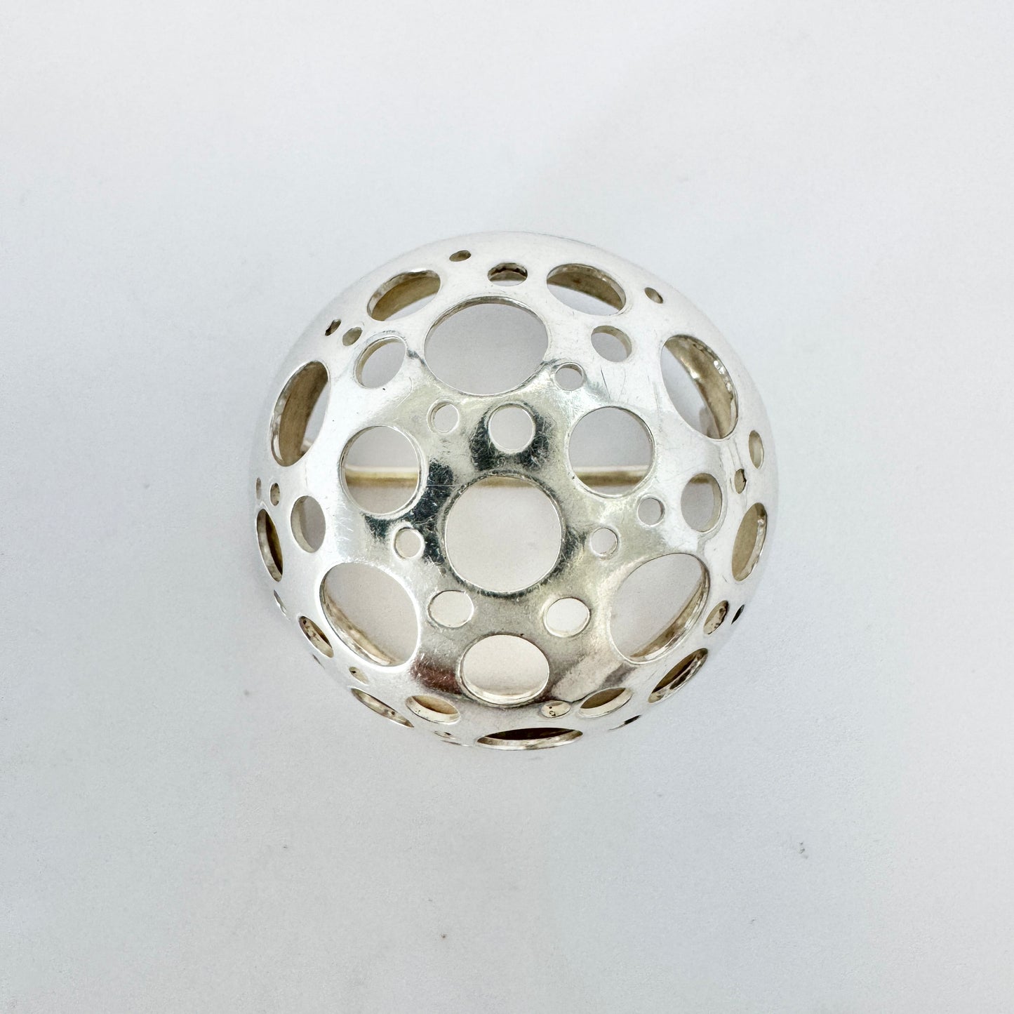 Liisa Vitali for N Westerback, Finland 1971. Vintage Sterling Silver Brooch.