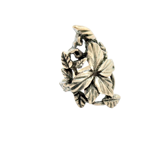 Vintage Scandinavian Organic Bronze Ring.