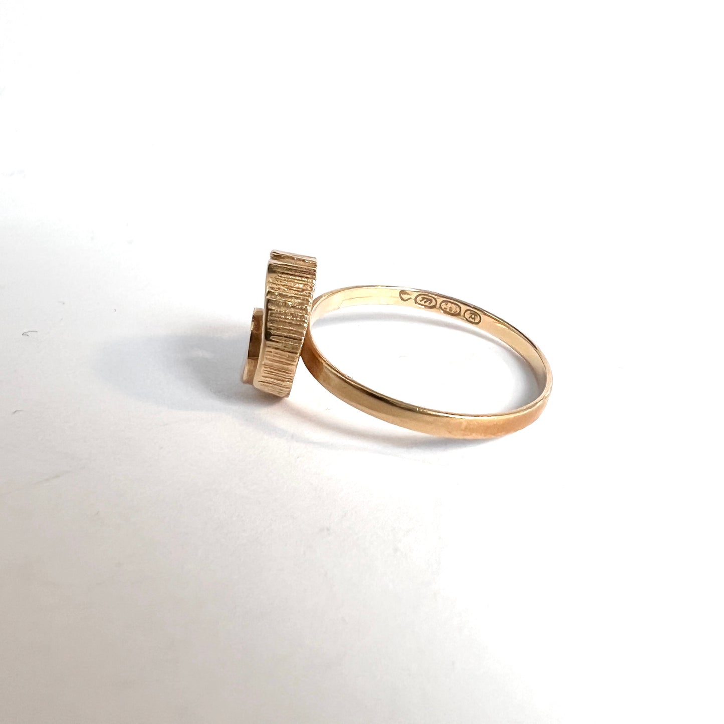 Sten & Laine Finland. Vintage 14k Gold Ring.