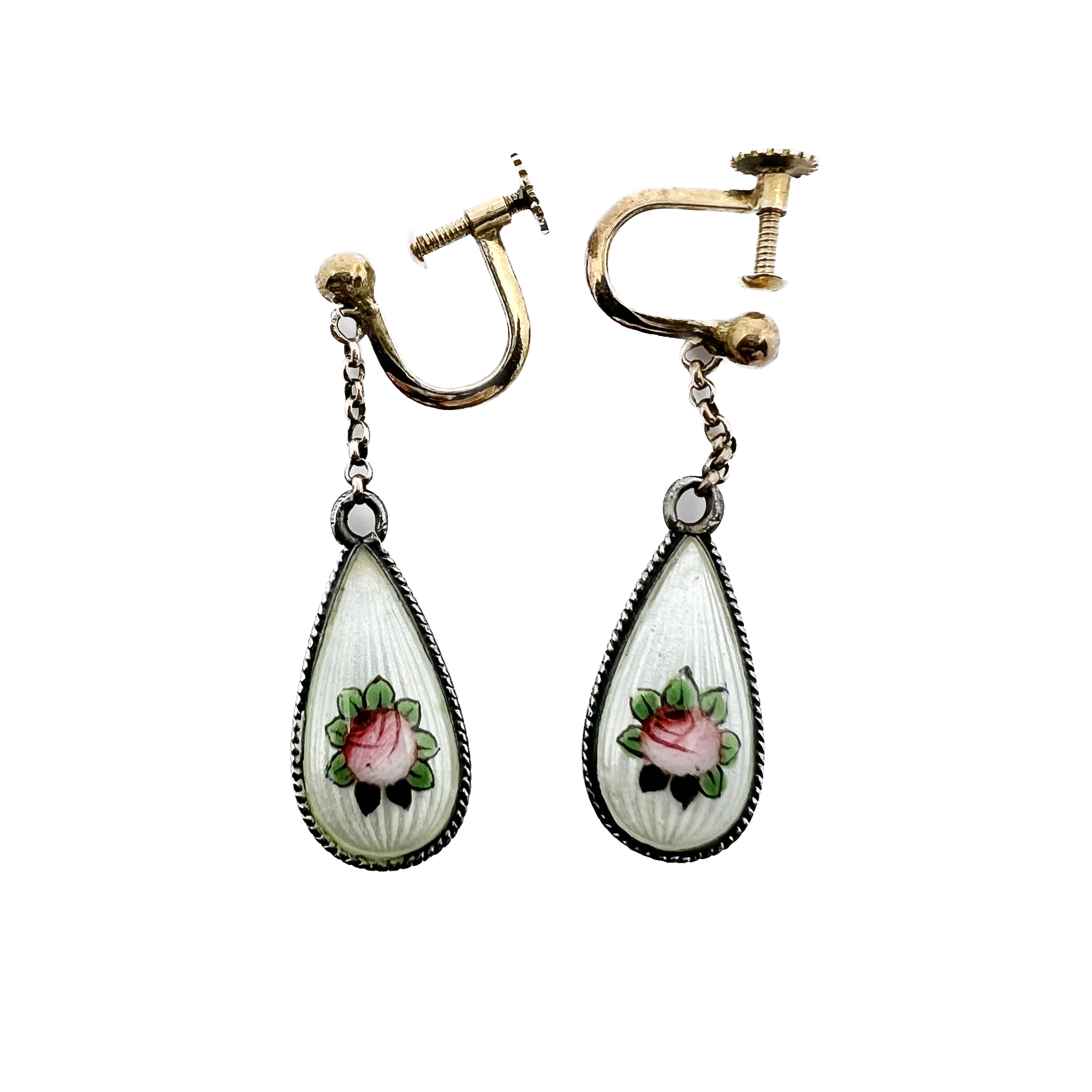 Taxco Mexico Sterling Silver Enamel Clown Dangle Earrings TG-252 | eBay