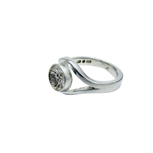 Victor Mossberg, Sweden 1970s. Vintage Sterling Silver Ring.