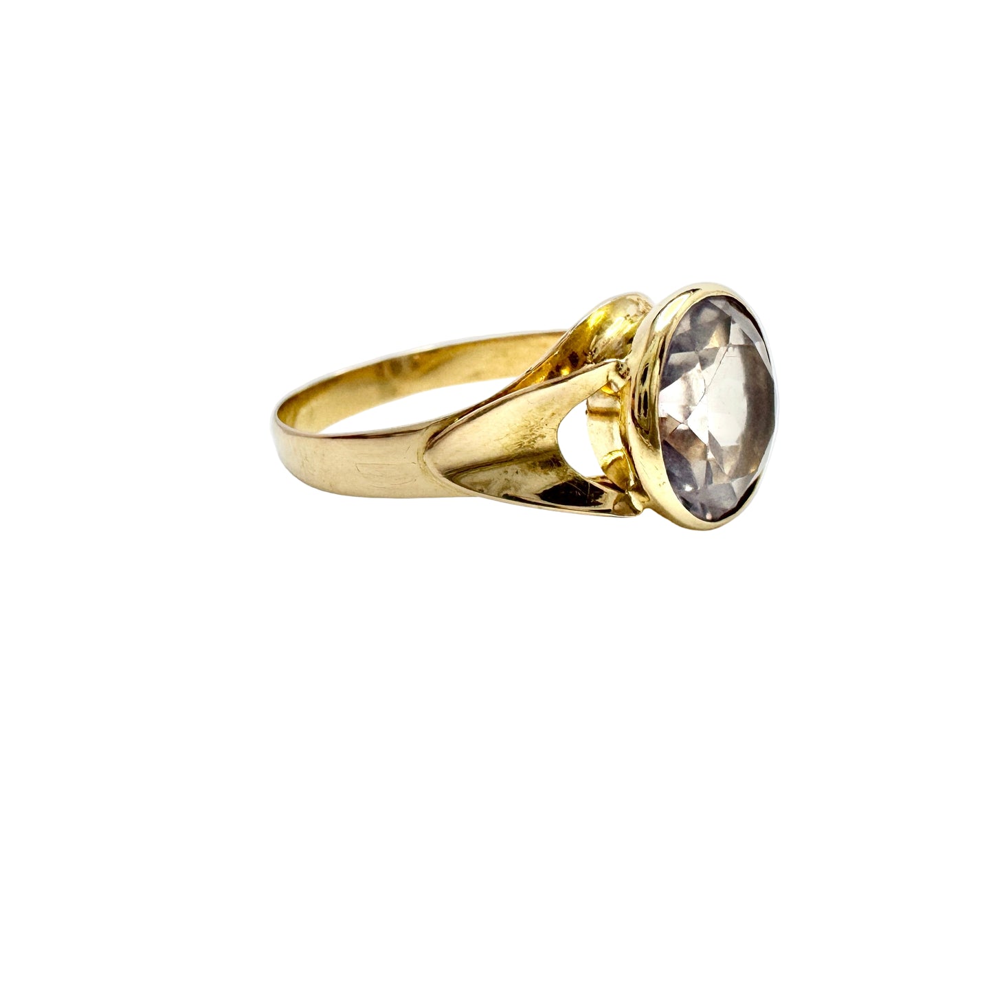 Örneus, Sweden 1976. Vintage 18k Gold Pale Amethyst Ring