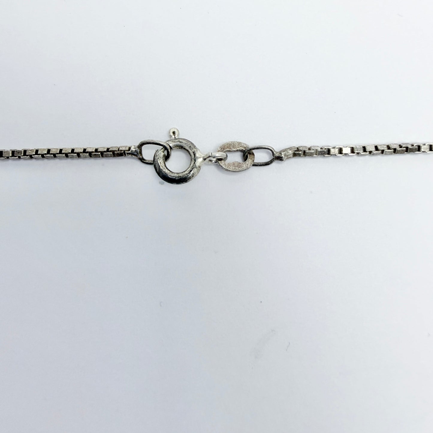 O Nordström, Sweden. Vintage Sterling Silver Bergslagen-stone Pendant Necklace.