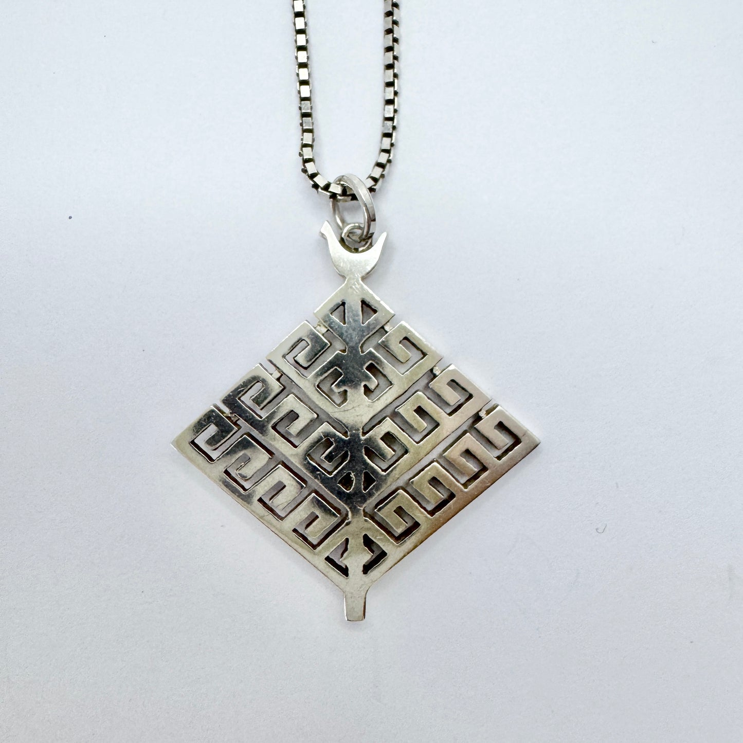 Kerstin Öhlin Lejonklou, Sweden 1988. Vintage Tree of Life Pendant Necklace in Sterling Silver.