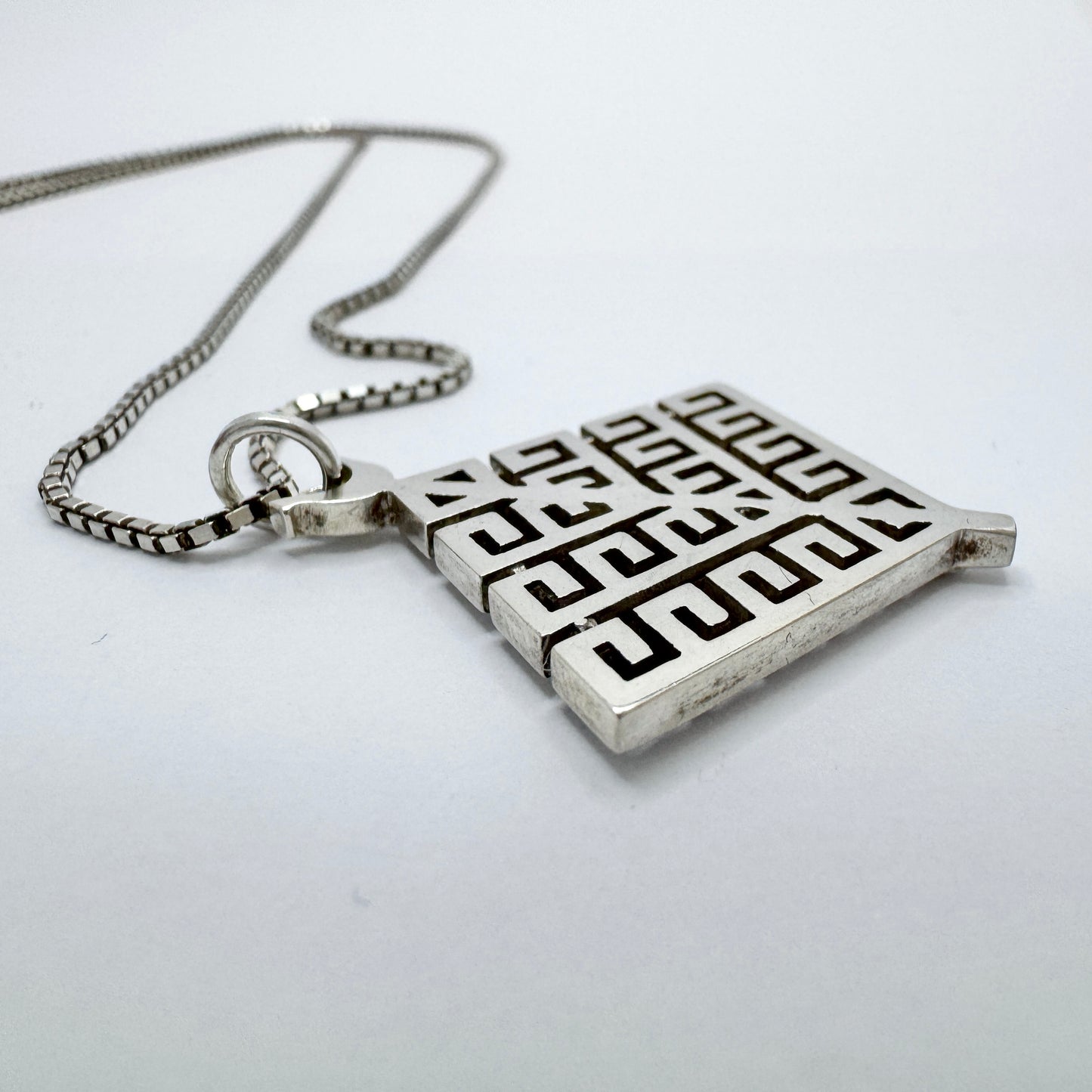 Kerstin Öhlin Lejonklou, Sweden 1988. Vintage Tree of Life Pendant Necklace in Sterling Silver.