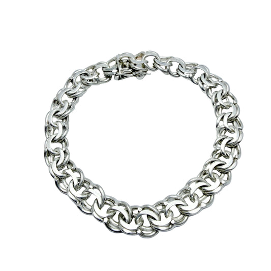 Denmark 1960-70s. Vintage Solid Silver Bismarck Bracelet