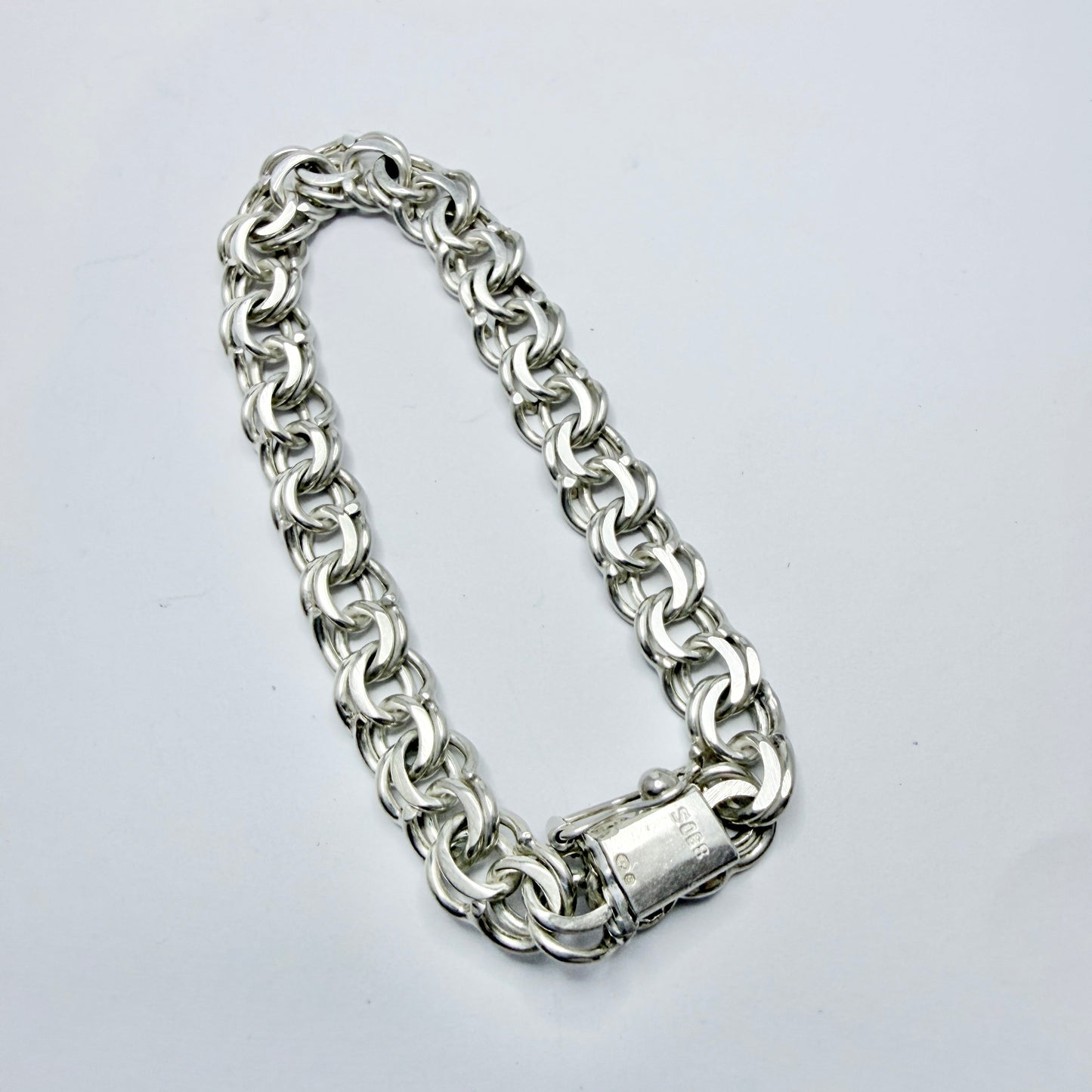 Denmark 1960-70s. Vintage Solid Silver Bismarck Bracelet