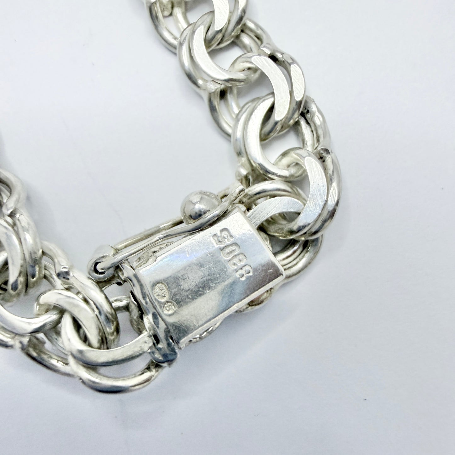 Denmark 1960-70s. Vintage Solid Silver Bismarck Bracelet