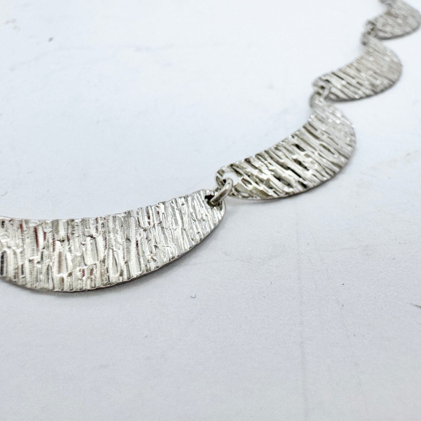 Friedrich Speidel, Germany c 1960-70s. Vintage Solid Silver Necklace.