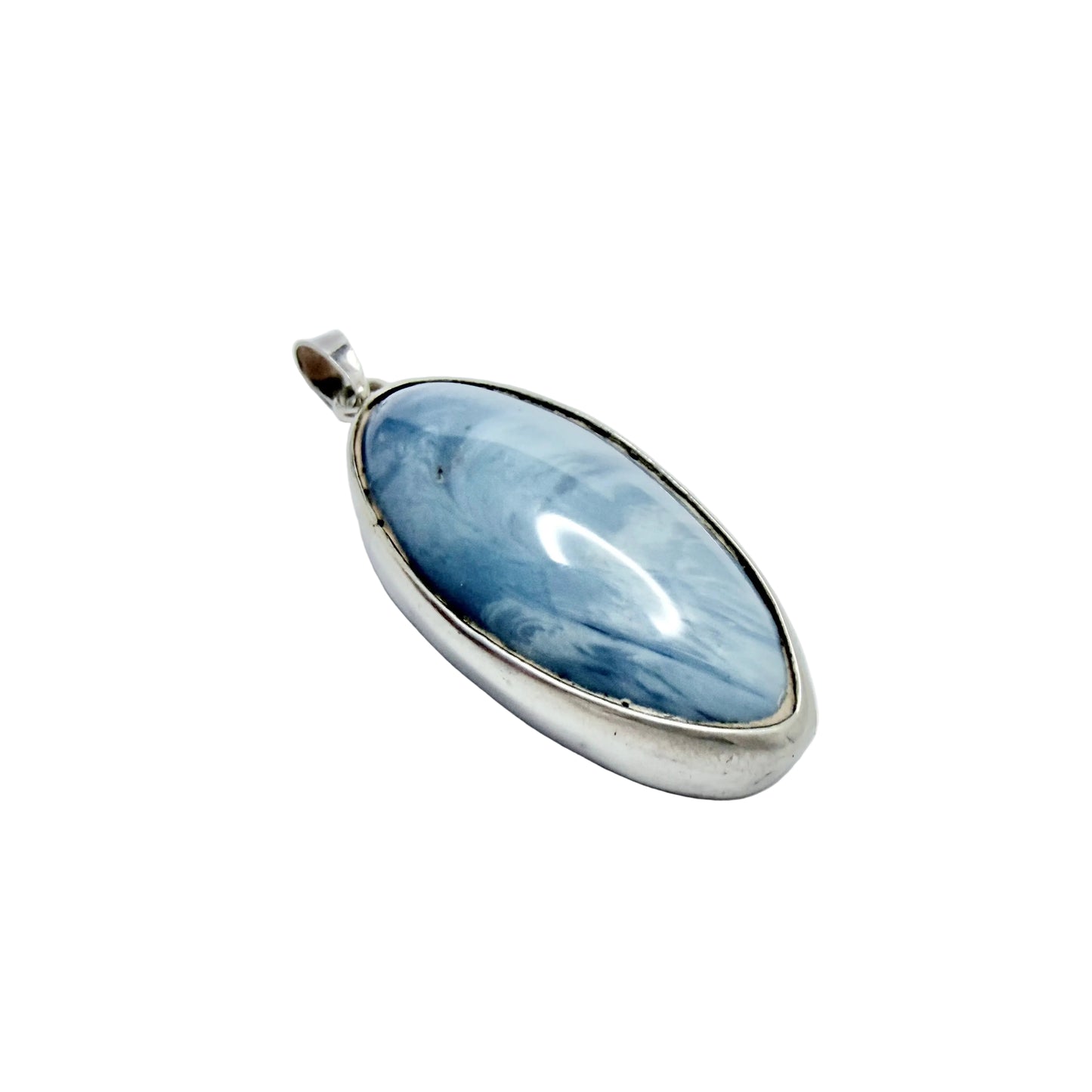 Sweden. Vintage Sterling Silver Bergslagen-stone Pendant.