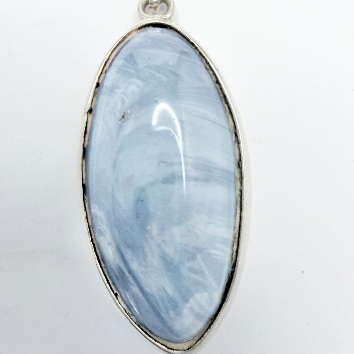 Sweden. Vintage Sterling Silver Bergslagen-stone Pendant.