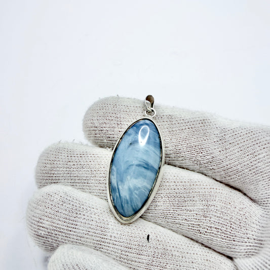 Sweden. Vintage Sterling Silver Bergslagen-stone Pendant.