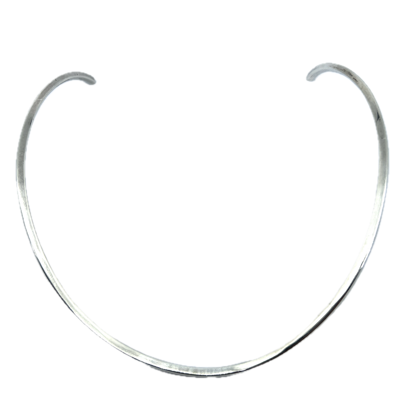 Palle Bisgaard, Denmark 1960s Sterling Silver Torque Necklace. Design no 6