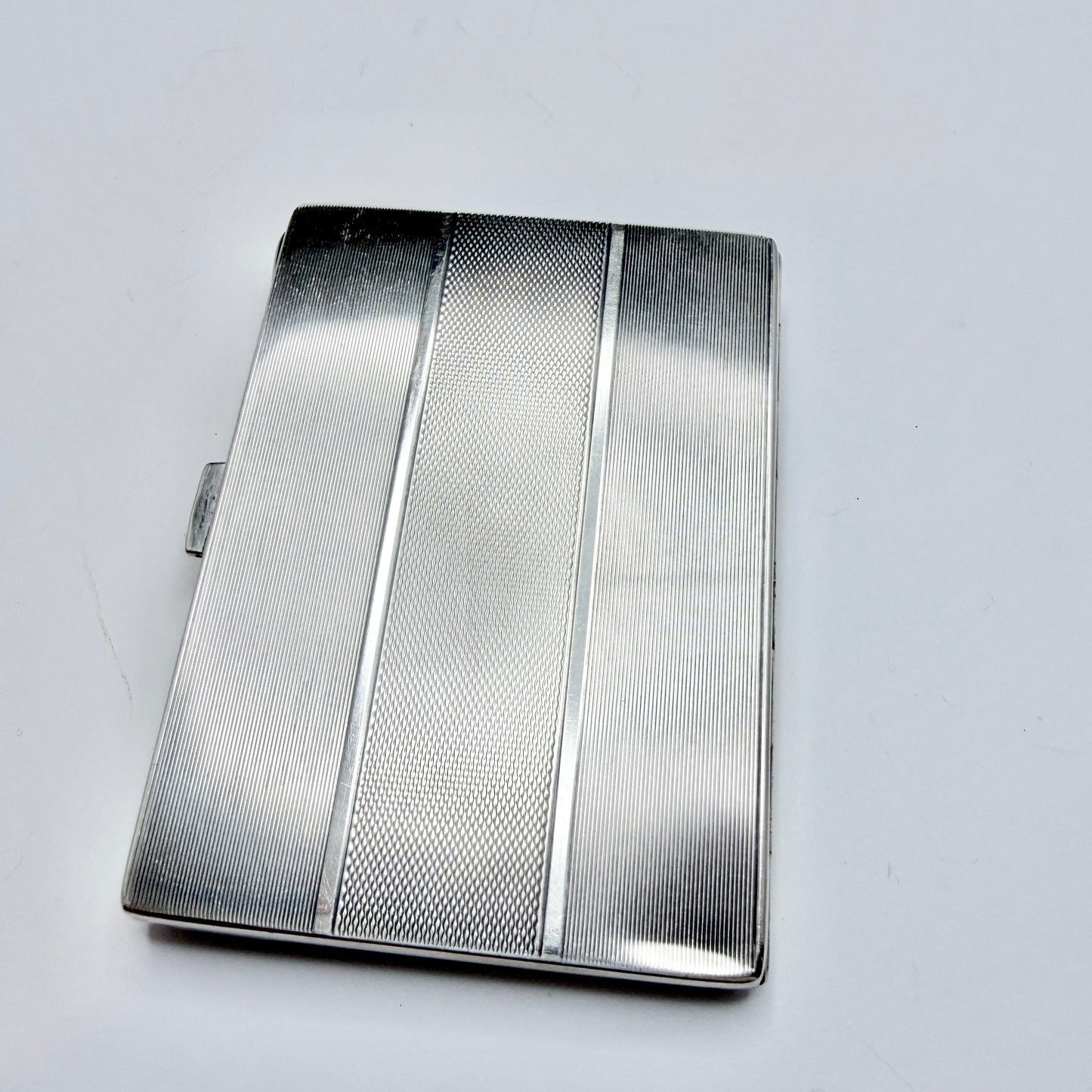 Austria ca 1930. Vintage Art Deco Sterling 935 Silver Cigarette Case.
