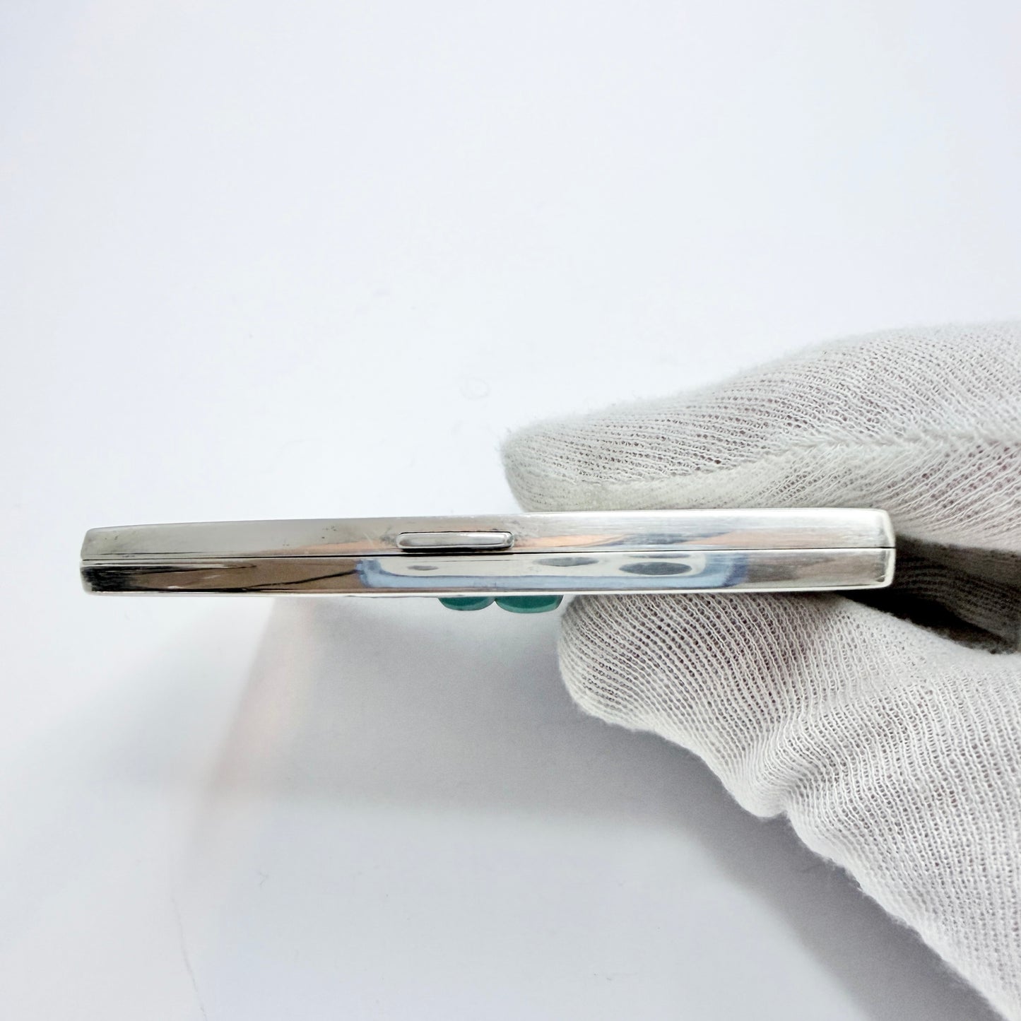 Austria ca 1930. Vintage Art Deco Sterling 935 Silver Cigarette Case.