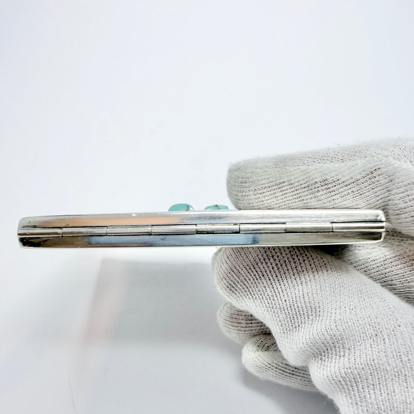 Austria ca 1930. Vintage Art Deco Sterling 935 Silver Cigarette Case.