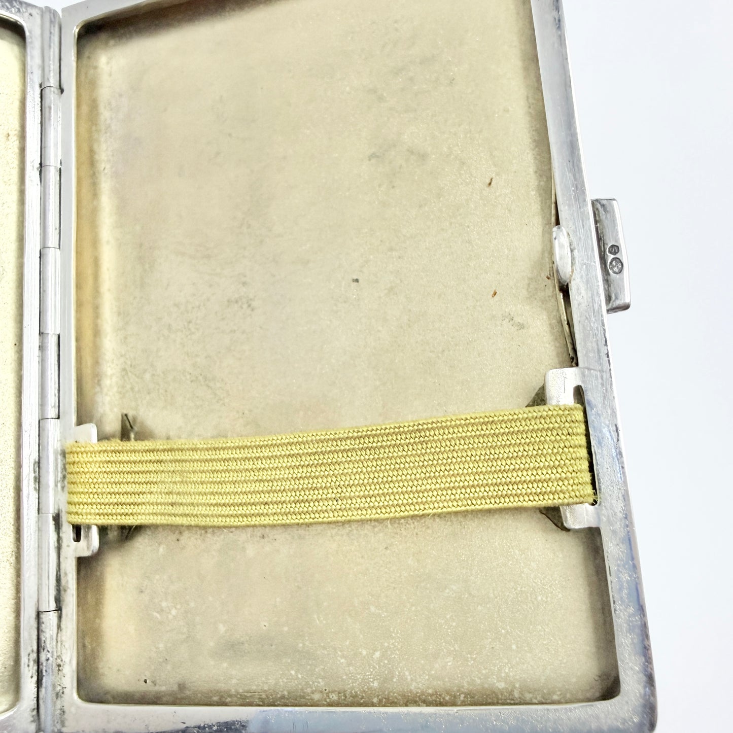 Austria ca 1930. Vintage Art Deco Sterling 935 Silver Cigarette Case.