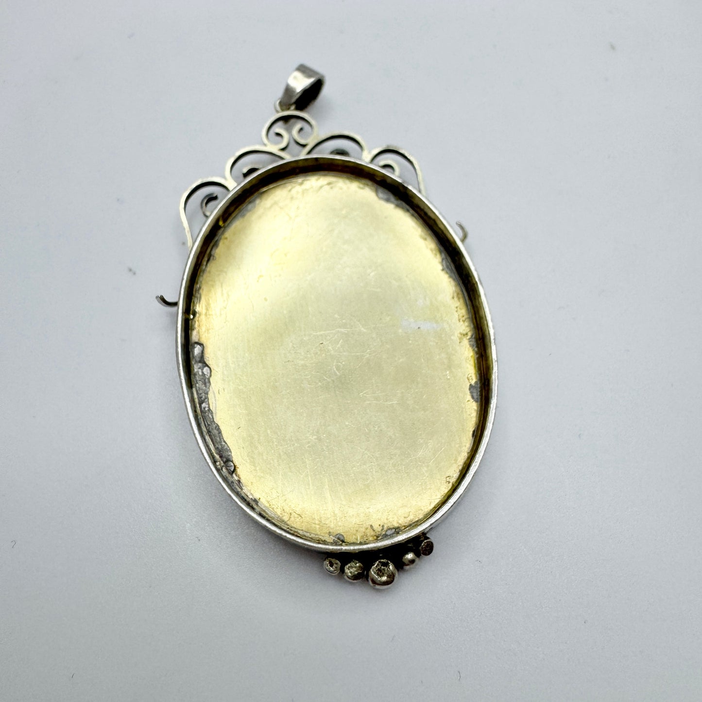 Wilhelm Harbeck, Sweden 1946. Vintage Sterling Silver Butterfly Pendant.