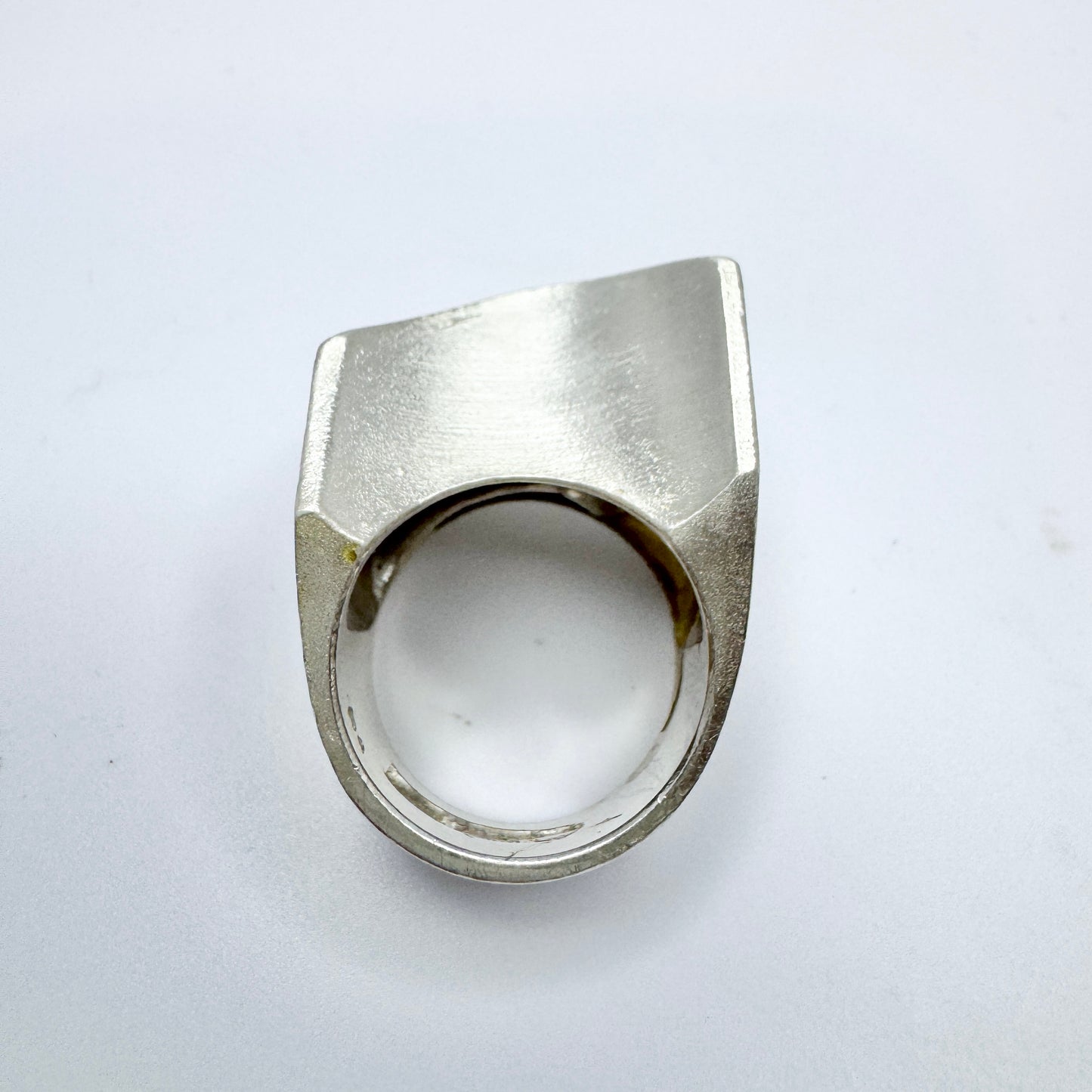 Björn Weckström for Lapponia, Finland 1971. Bold Sterling Silver Ring. Design Carina