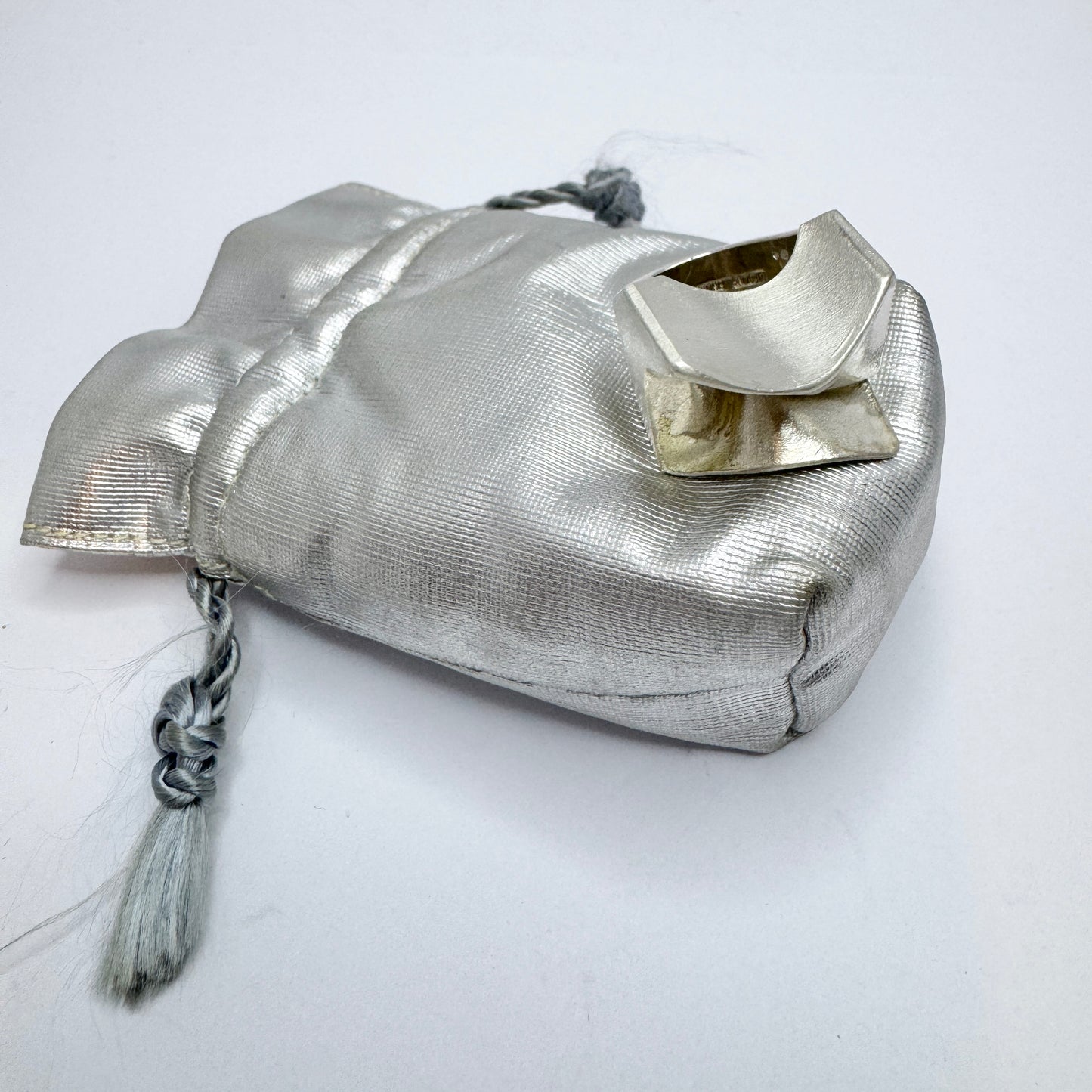 Björn Weckström for Lapponia, Finland 1971. Bold Sterling Silver Ring. Design Carina