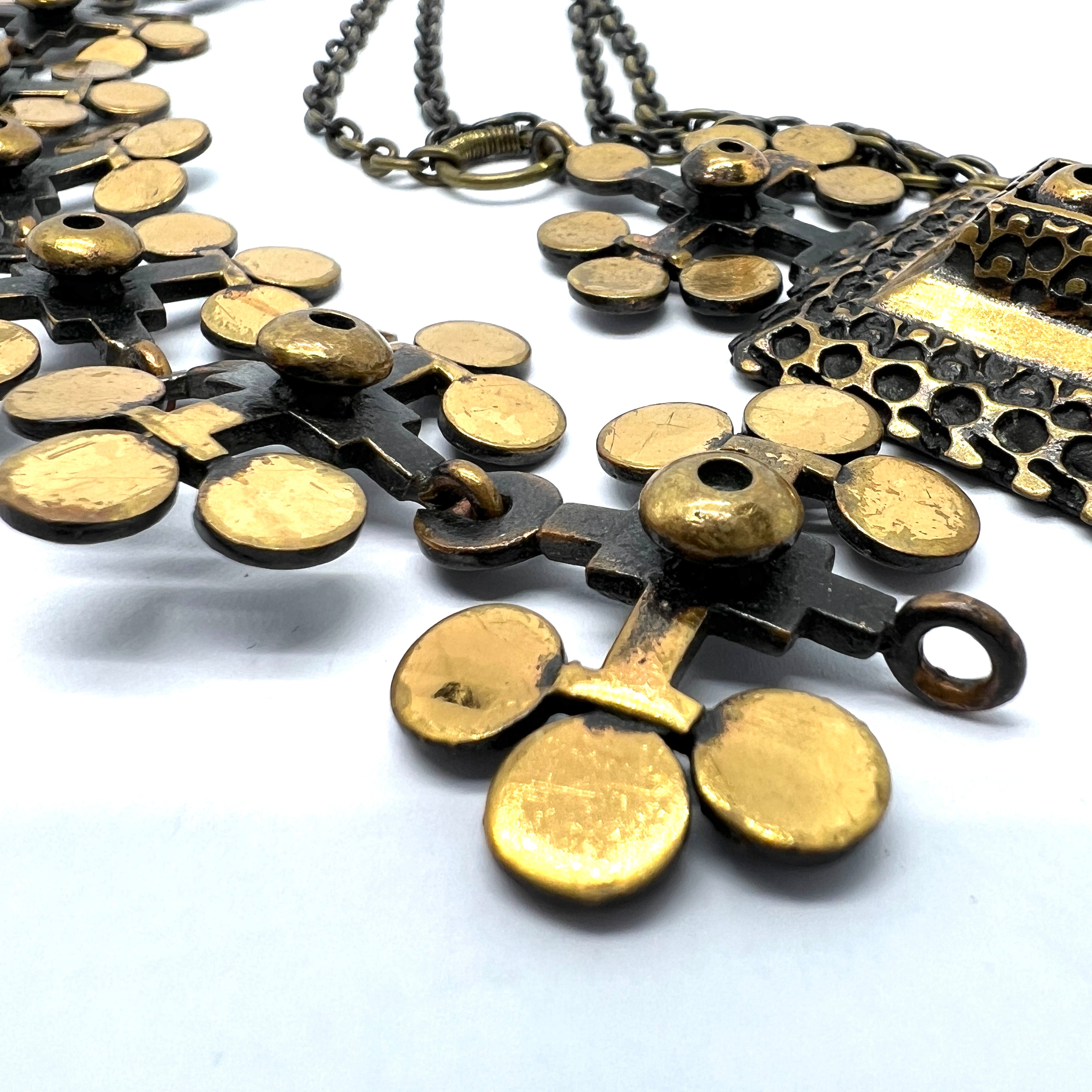 Pentti Sarpaneva Finland 1960-70s, Vintage Bronze Large Pendant