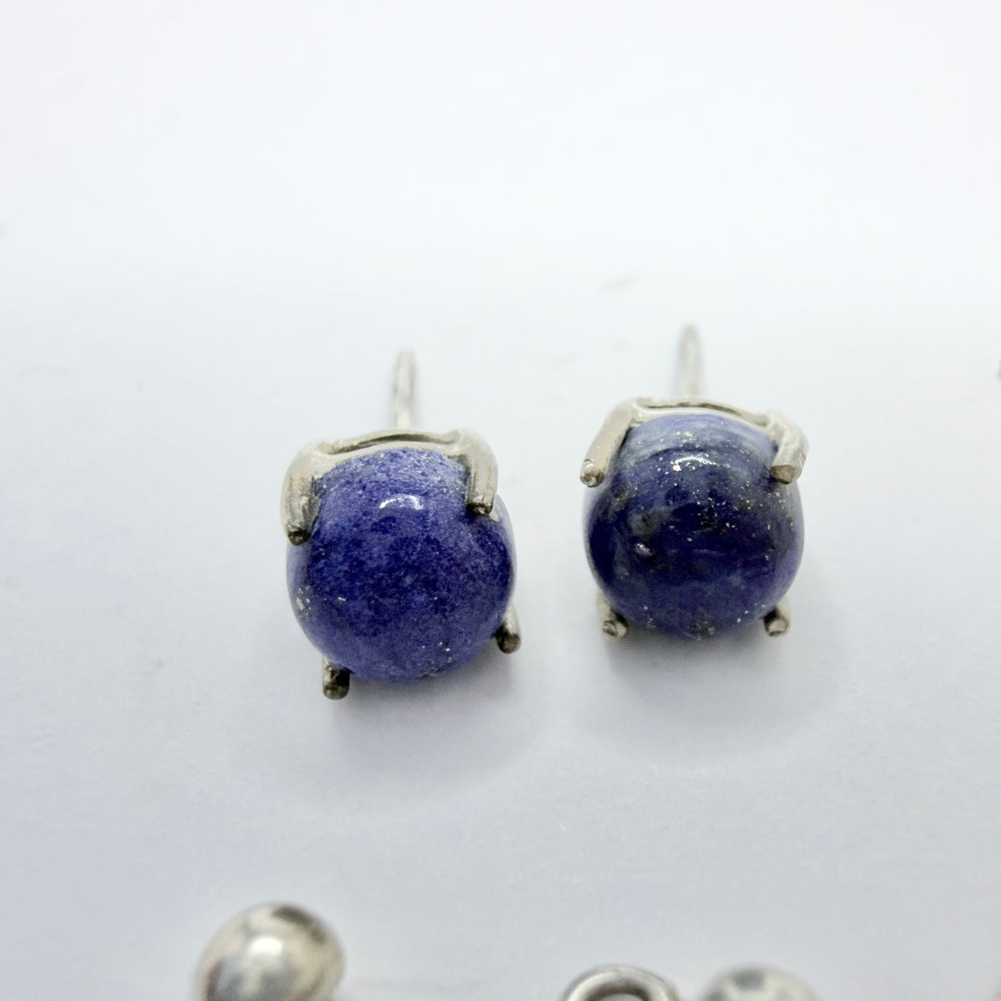 4 Vintage Pair of Solid Silver Earrings. Job-lot.