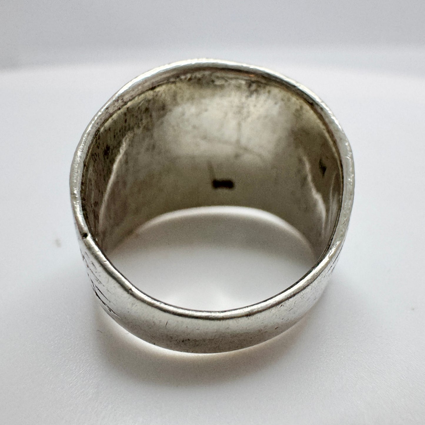 Scandinavia. Vintage Sterling Silver Viking Copy Ring.