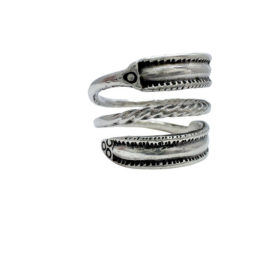 Bengt Hallberg, Sweden. Vintage Sterling Silver Viking Copy Ring.