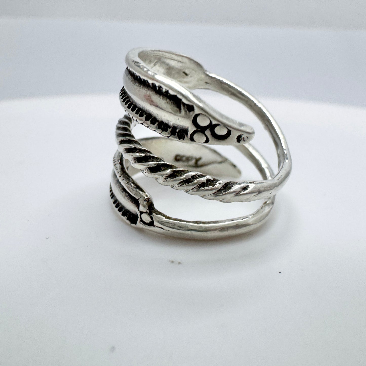 Bengt Hallberg, Sweden. Vintage Sterling Silver Viking Copy Ring.