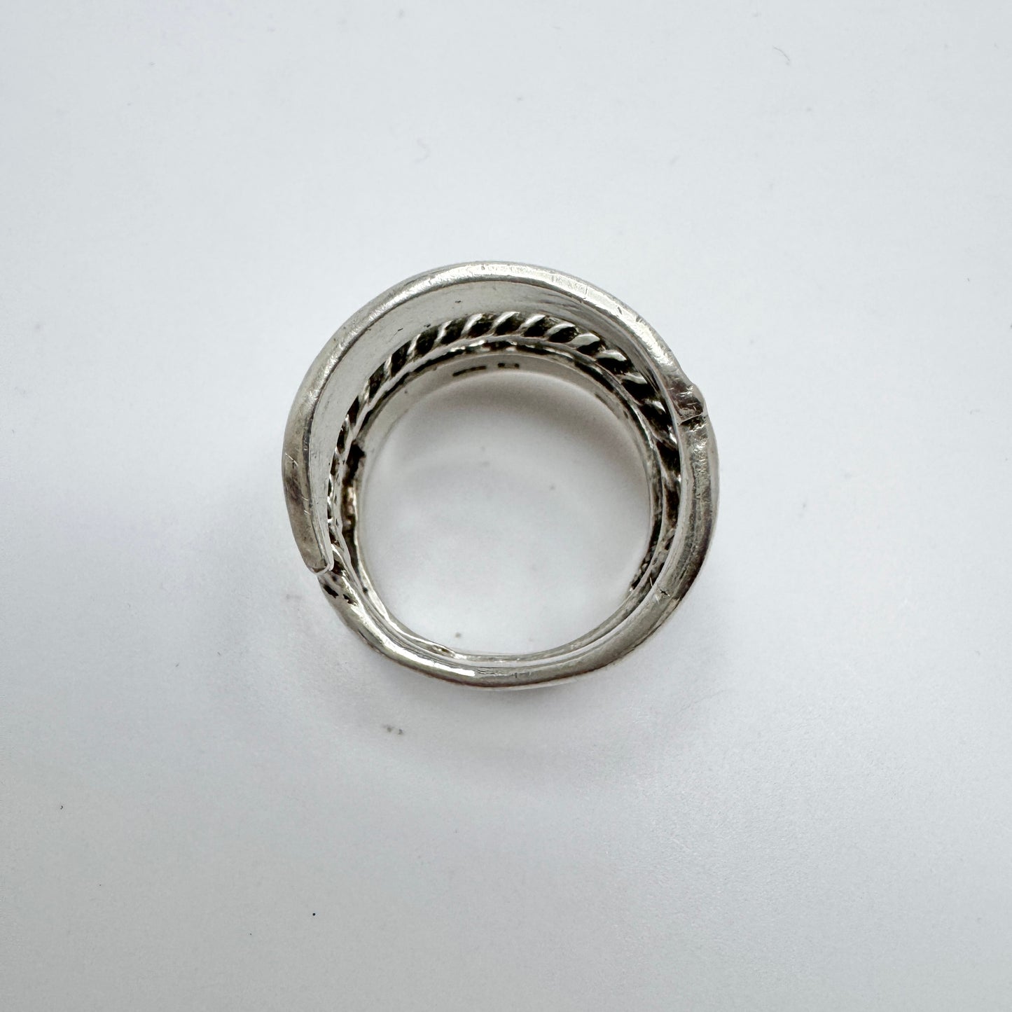 Bengt Hallberg, Sweden. Vintage Sterling Silver Viking Copy Ring.