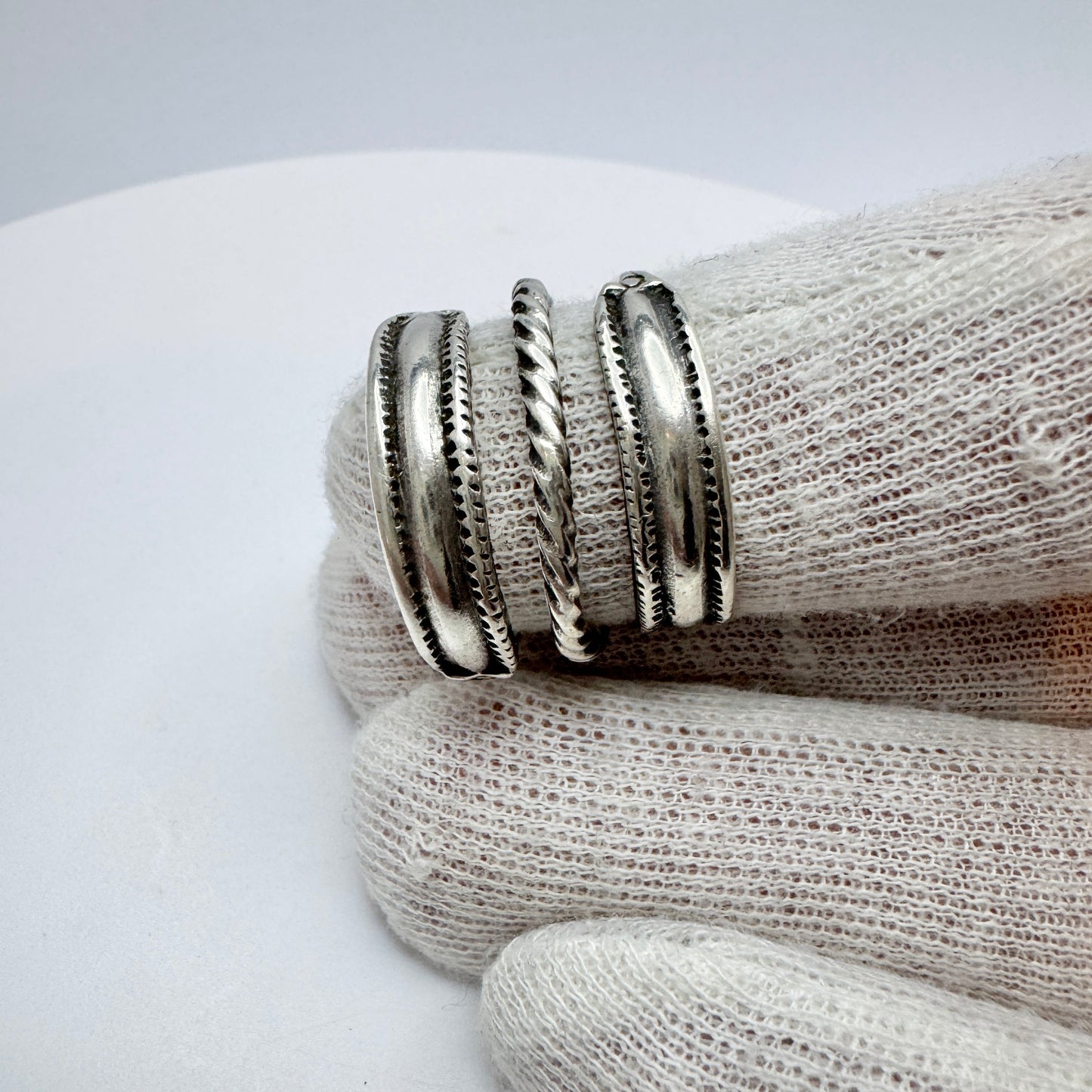 Bengt Hallberg, Sweden. Vintage Sterling Silver Viking Copy Ring.