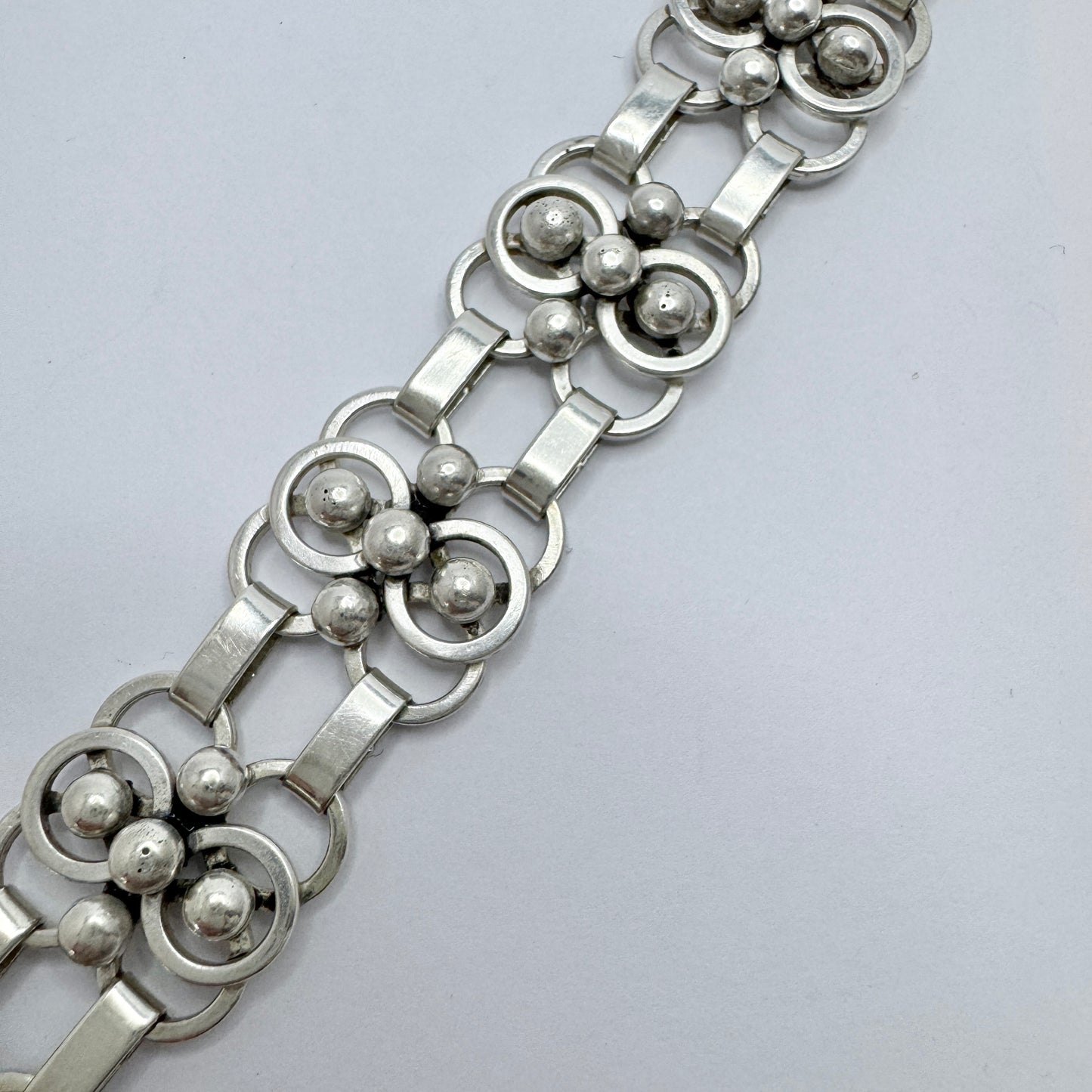 Hermann Ole Jacobsen, Denmark ca 1950. Vintage Sterling Silver Bracelet.
