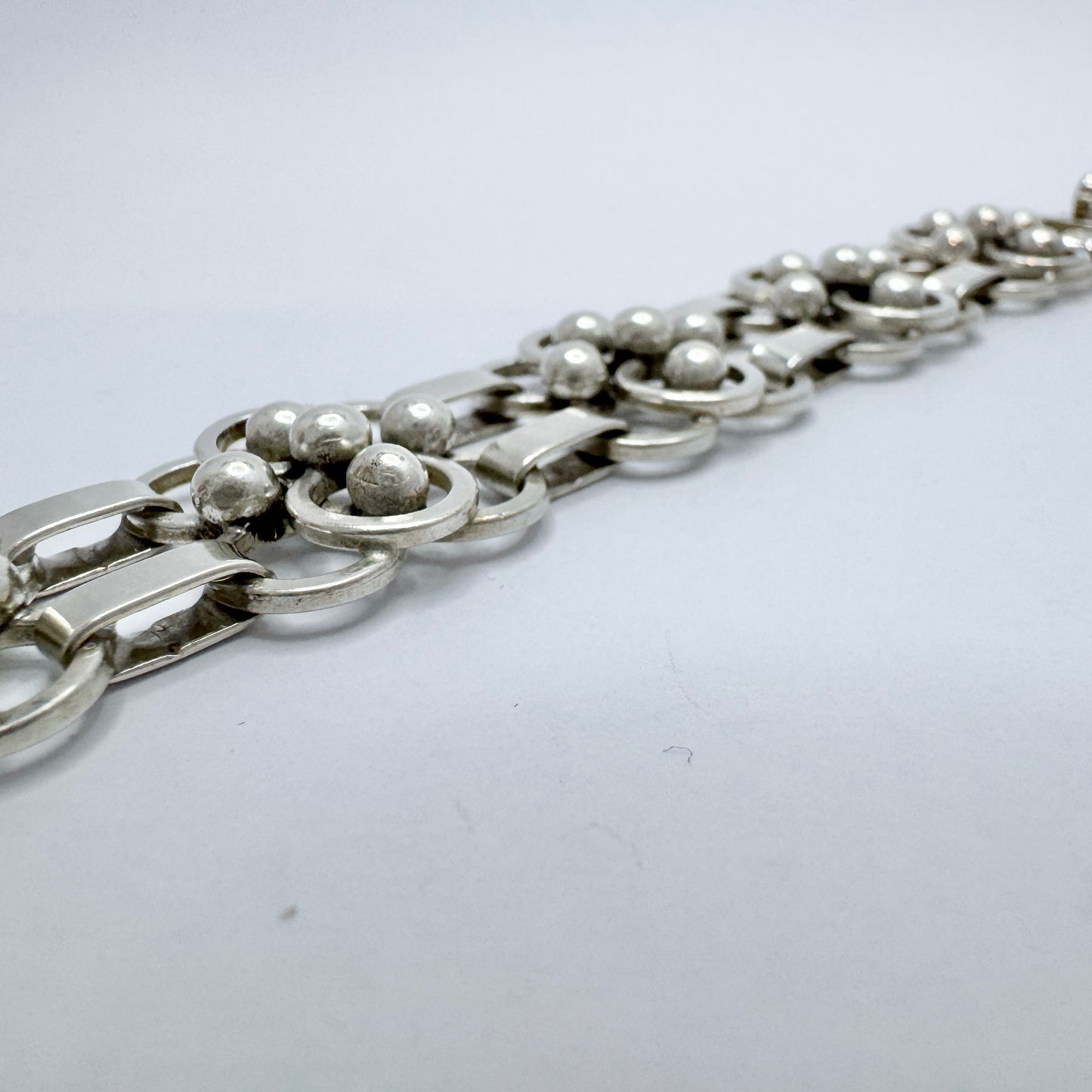Hermann Ole Jacobsen, Denmark ca 1950. Vintage Sterling Silver Bracelet.