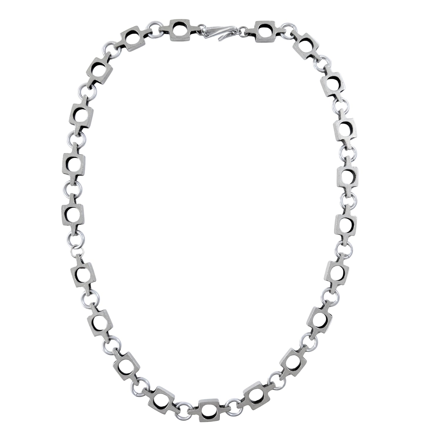 Rune Carlsson, Sweden. Vintage Modernist Pewter Necklace.